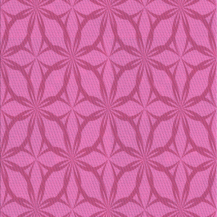 Patterned Deep Pink Rug, pat1585pur