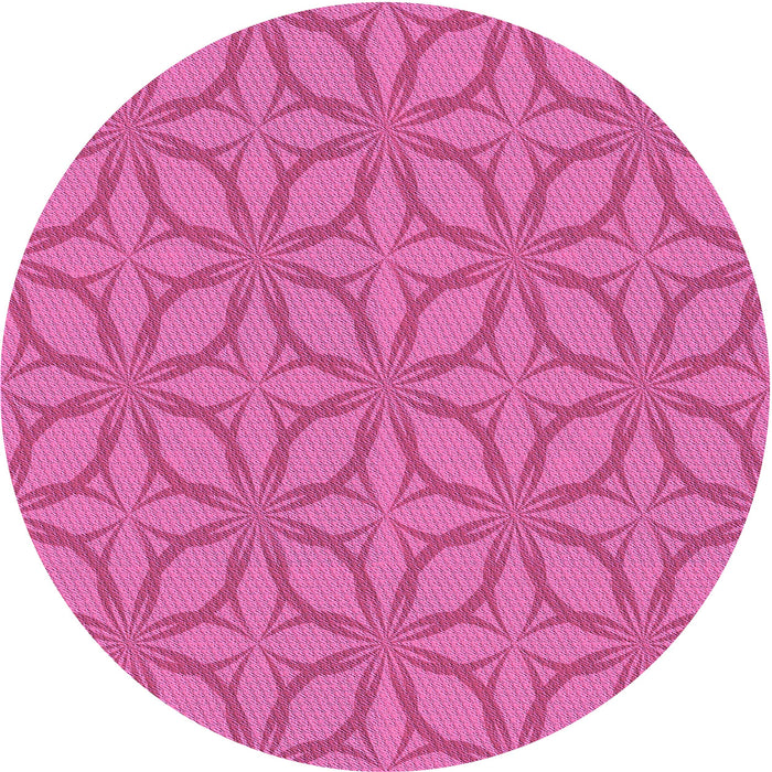 Square Patterned Deep Pink Rug, pat1585pur