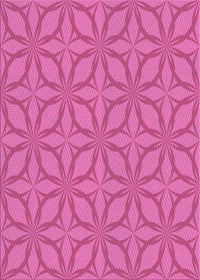 Machine Washable Transitional Deep Pink Rug, wshpat1585pur