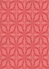 Machine Washable Transitional Red Rug, wshpat1585rd