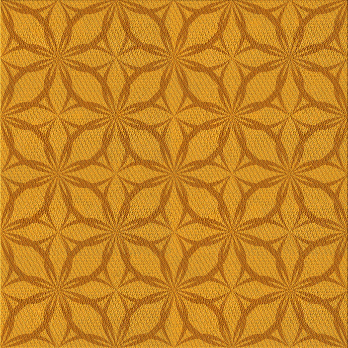 Round Patterned Orange Red Orange Rug, pat1585yw
