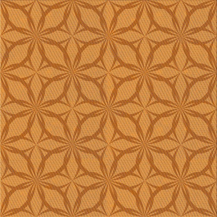 Square Patterned Orange Red Novelty Rug, pat1585