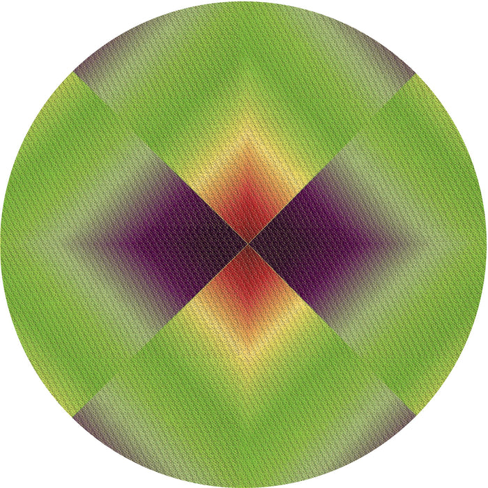 Square Patterned Pistachio Green Rug, pat1586brn