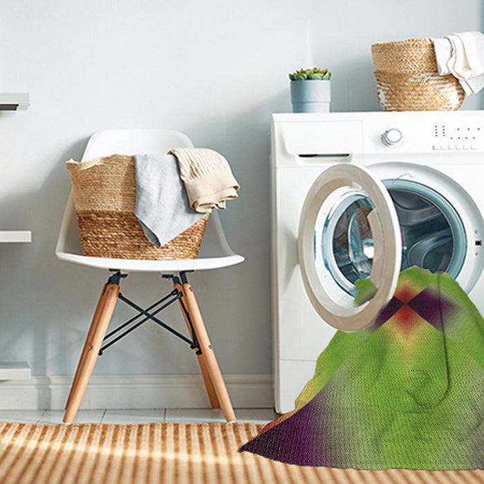 Machine Washable Transitional Pistachio Green Rug in a Washing Machine, wshpat1586brn