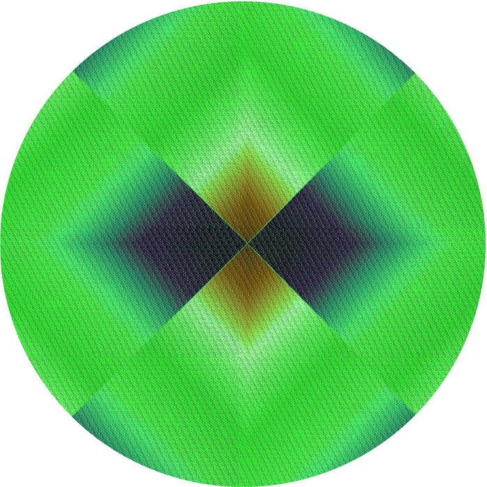 Square Patterned Lime Green Rug, pat1586grn