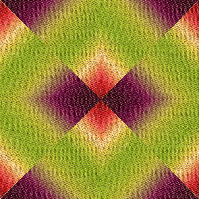 Round Patterned Green Rug, pat1586org