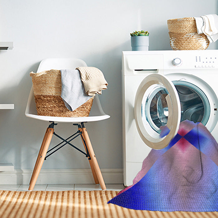 Machine Washable Transitional Amethyst Purple Rug in a Washing Machine, wshpat1586pur