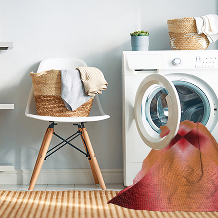 Machine Washable Transitional Orange Rug in a Washing Machine, wshpat1586rd