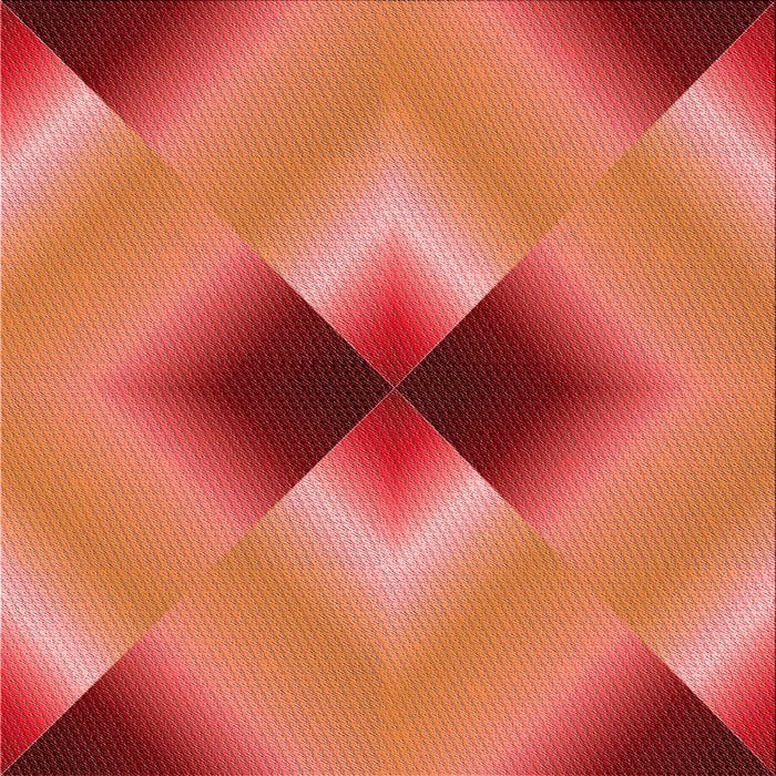 Round Patterned Orange Rug, pat1586rd