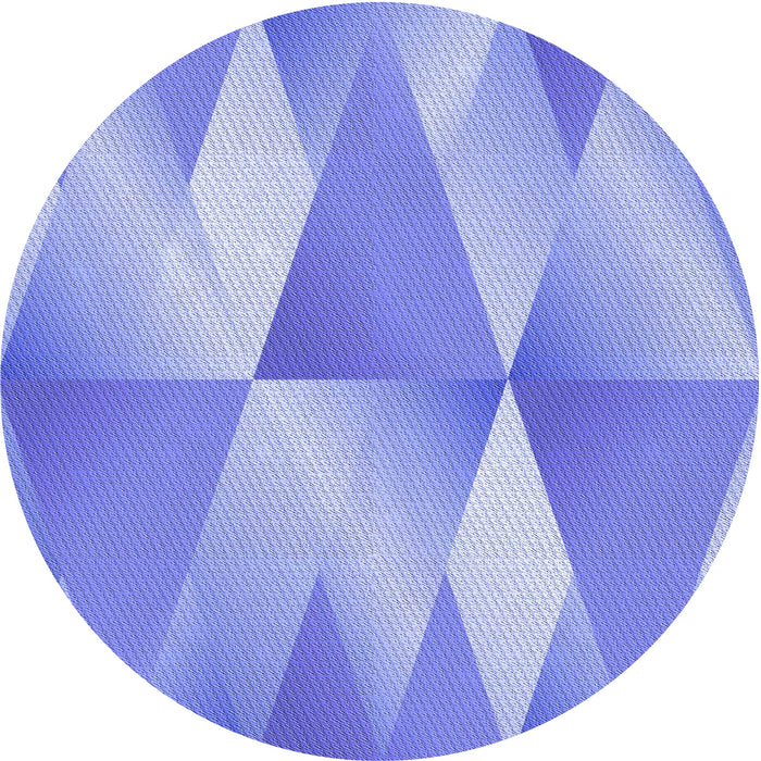 Square Patterned Light Slate Blue Rug, pat1587blu