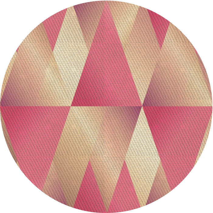 Square Patterned Red Rug, pat1587brn