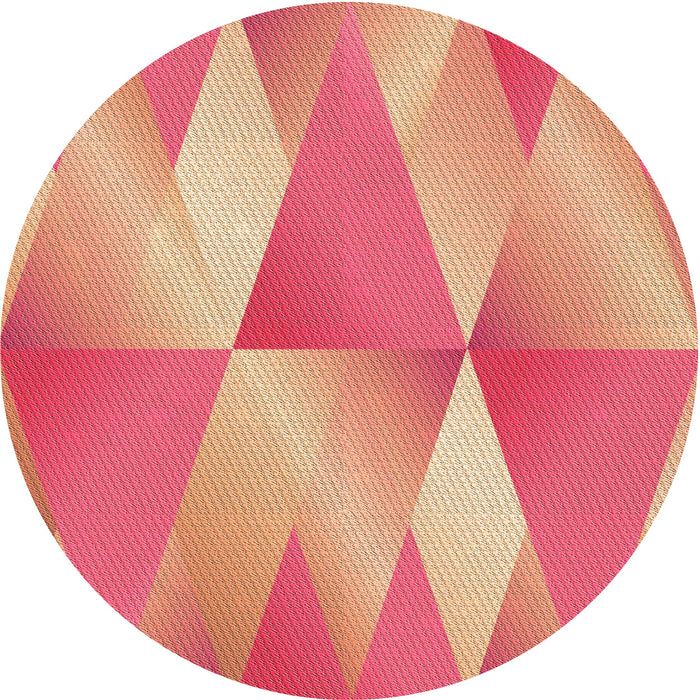 Square Patterned Crimson Red Rug, pat1587org