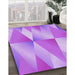 Patterned Violet Purple Rug in Family Room, pat1587pur