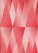 Patterned Light Coral Pink Rug, pat1587rd