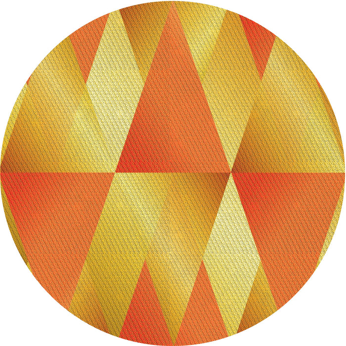 Square Patterned Orange Red Orange Rug, pat1587yw