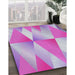 Patterned Mauve Purple Novelty Rug in Family Room, pat1587