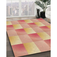 Patterned Orange Rug, pat1588brn