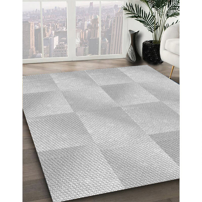 Machine Washable Transitional Dark Gray Rug in a Family Room, wshpat1589gry