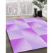 Machine Washable Transitional Purple Rug in a Family Room, wshpat1589pur