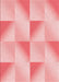 Machine Washable Transitional Red Rug, wshpat1589rd