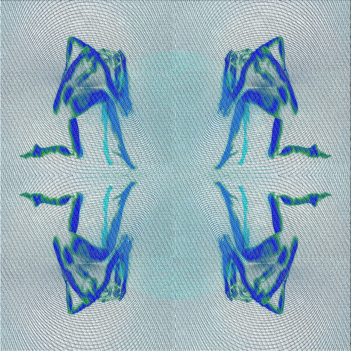 Sideview of Machine Washable Transitional Steel Blue Rug, wshpat158