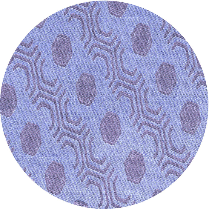 Square Patterned Medium Slate Blue Rug, pat159blu
