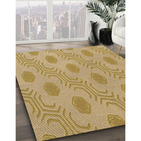 Patterned Yellow Orange Rug, pat159brn