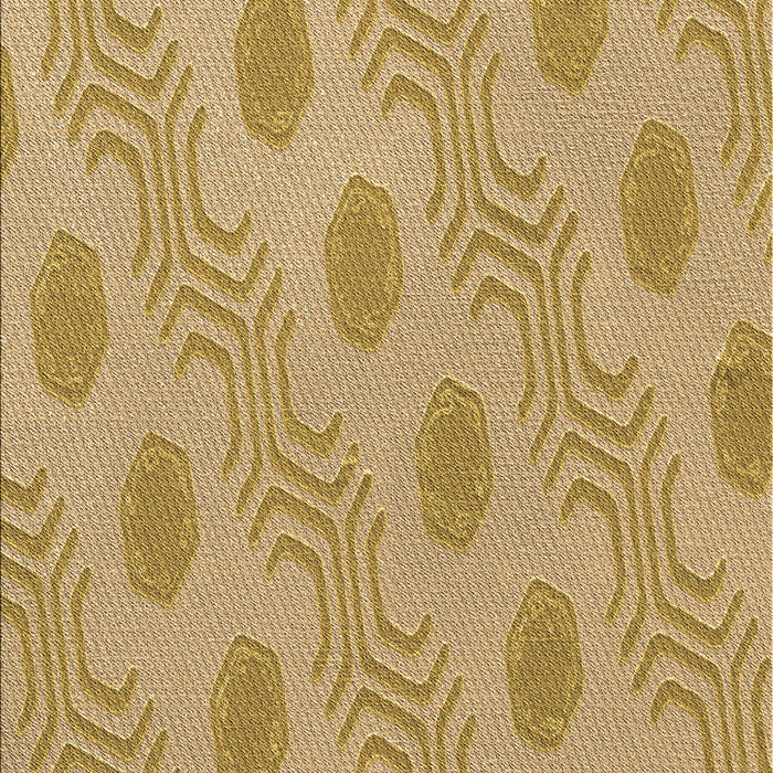 Patterned Yellow Orange Rug, pat159brn