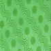 Round Patterned Neon Green Rug, pat159grn