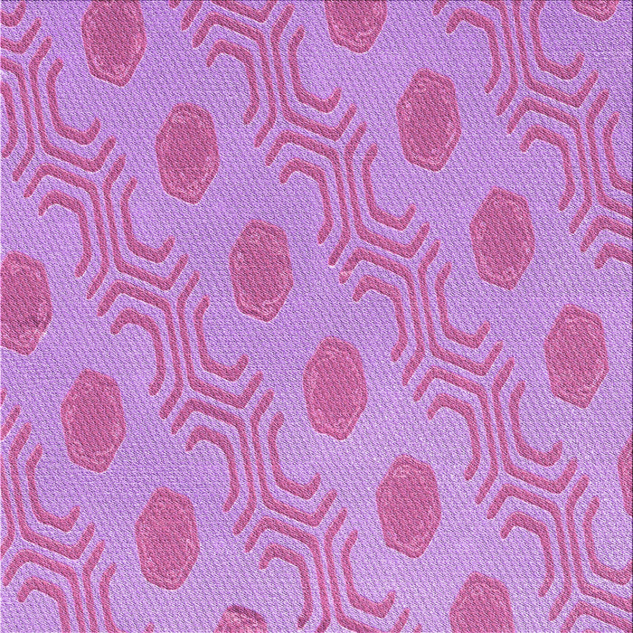 Round Patterned Violet Purple Rug, pat159pur