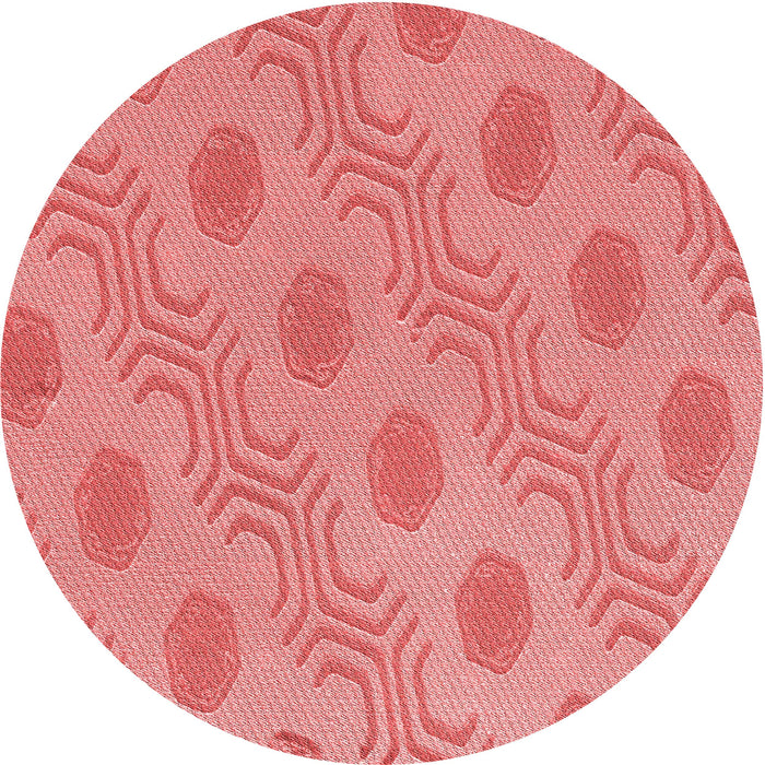 Square Machine Washable Transitional Light Coral Pink Rug in a Living Room, wshpat159rd