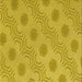 Round Patterned Dark Golden Brown Rug, pat159yw