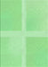 Machine Washable Transitional Green Rug, wshpat1590grn