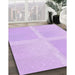 Machine Washable Transitional Purple Rug in a Family Room, wshpat1590pur