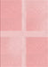 Machine Washable Transitional Pastel Red Pink Rug, wshpat1590rd
