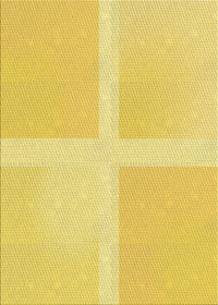 Machine Washable Transitional Bold Yellow Rug, wshpat1590yw