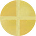 Square Machine Washable Transitional Bold Yellow Rug in a Living Room, wshpat1590yw