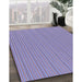 Machine Washable Transitional Lavender Purple Rug in a Family Room, wshpat1591pur
