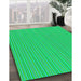 Patterned Spring Green Abstract Machine Washable Rug in a Family Room, wshpat1591