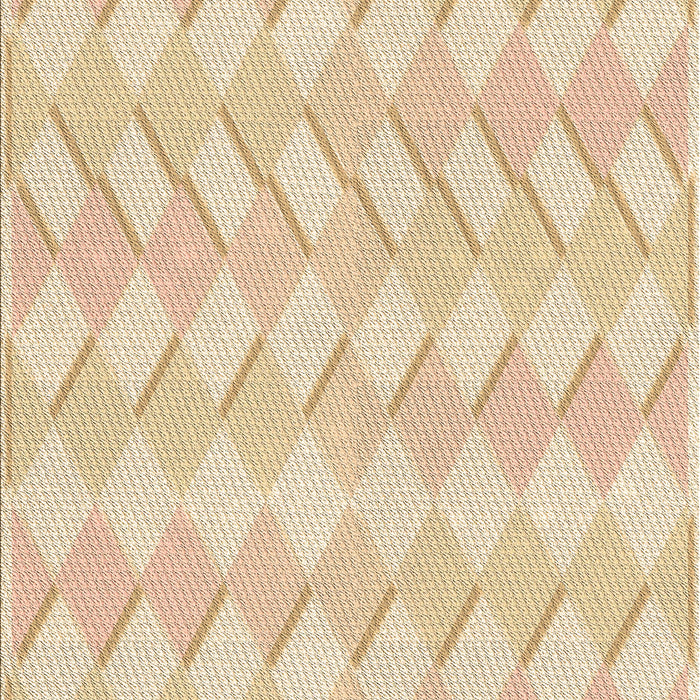 Patterned Golden Blonde Gold Rug, pat1592brn