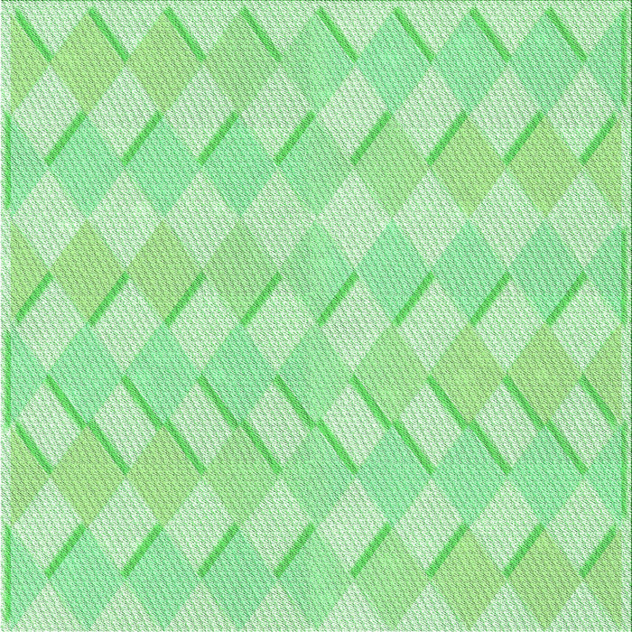 Round Machine Washable Transitional Green Rug, wshpat1592grn