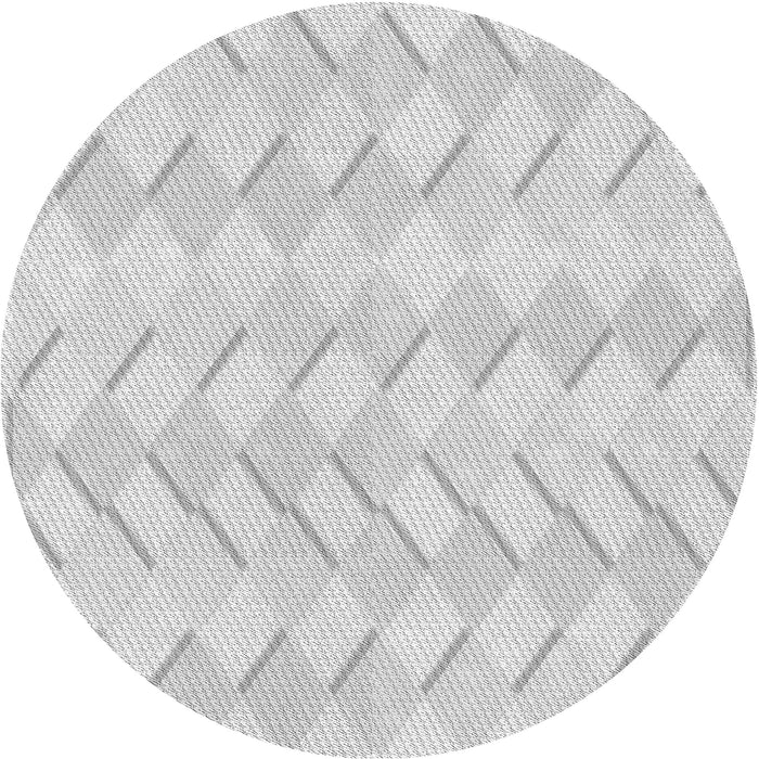 Square Patterned Platinum Gray Rug, pat1592gry