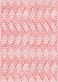 Machine Washable Transitional Pastel Red Pink Rug, wshpat1592rd