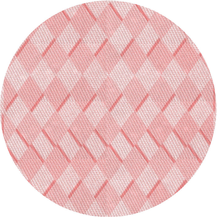 Square Patterned Pastel Red Pink Rug, pat1592rd