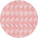 Square Patterned Pastel Red Pink Rug, pat1592rd