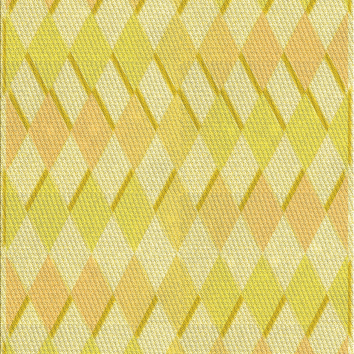 Machine Washable Transitional Neon Yellow Rug, wshpat1592yw