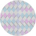 Sideview of Patterned Water Blue Novelty Rug, pat1592