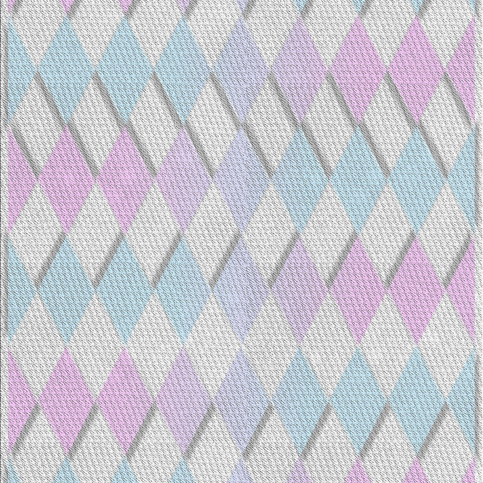 Patterned Water Blue Novelty Rug, pat1592