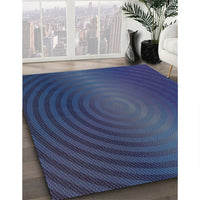 Patterned Blue Rug, pat1593lblu