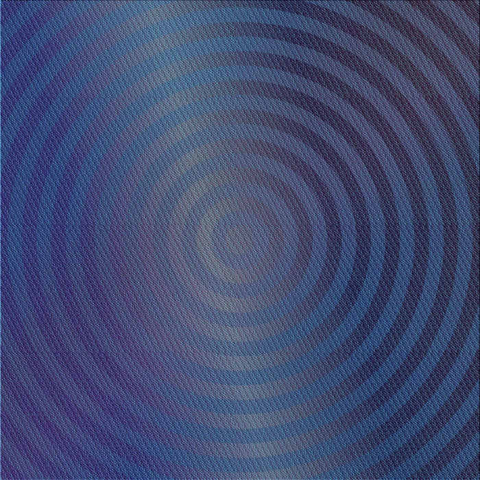 Round Patterned Blue Rug, pat1593lblu